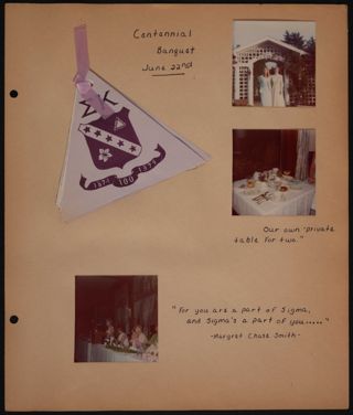 Sigma Kappa One Hundredth Anniversary Convention Scrapbook, Page 6