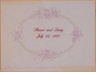 Shaun Blankenship and Larry Mosley Wedding Invitation, July 23, 1988