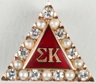 Marion Cole Crown Pearl and Diamond National Badge, 1924