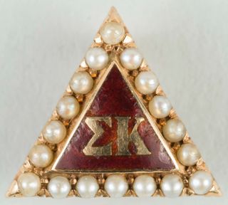 Ethel Doyle Crown Pearl Badge