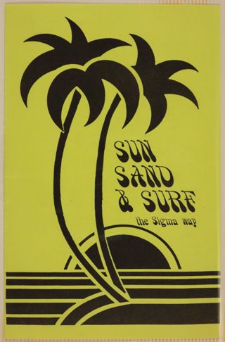 Sun and Surf: The Sigma Way Welcome Banquet Program, July 23, 1986