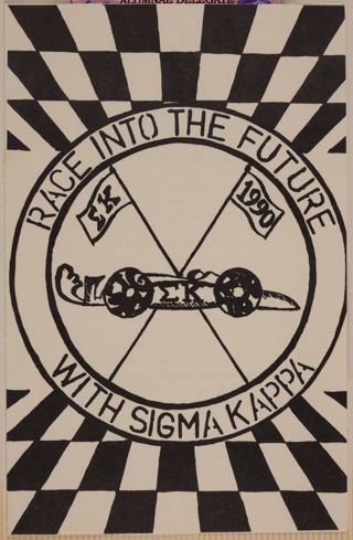 Race Into the Future With Sigma Kappa National Convention Welcome Banquet Program, June 27, 1990