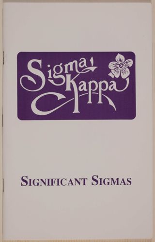 Significant Sigmas: Edition Two Booklet, 1990