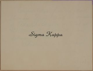 Atlanta GA Alumnae Chapter to Theta Rho Chapter Congratulatory Card