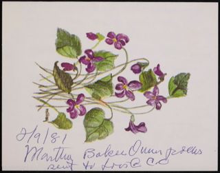 Marion Snow to Lillian Perkins Card, January 7, 1981