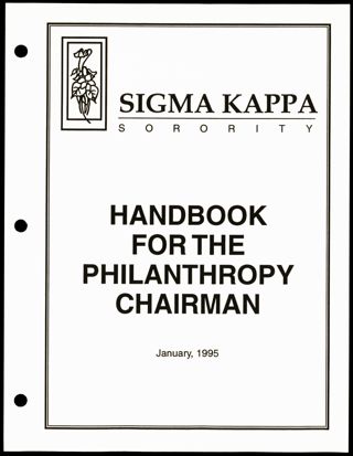 Handbook For the Philanthropy Chairman, January 1995