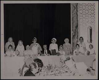 Boston MA Alumnae Chapter Members Attending a Convention Dinner Photograph, 1972