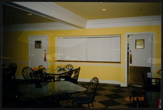 Xi Chapter House Dining Room and Kitchen Photograph, October 28, 1998