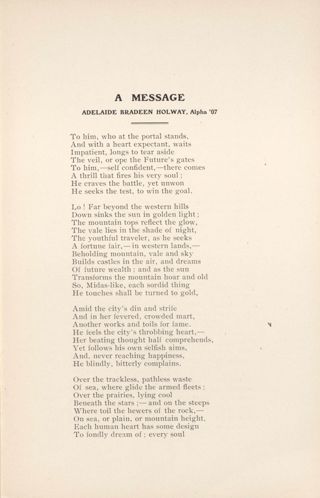 A Message