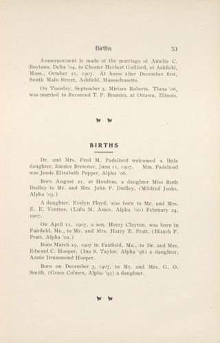 Births, December 1907