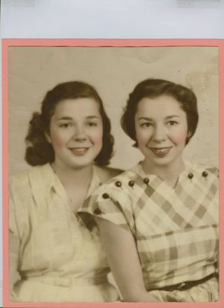 Betty Lou Burnham and Barbara Burnham Photograph, 1948