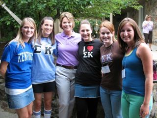 Theta Rho Chapter With National Vice President Laura Owsley Photograph, 2007