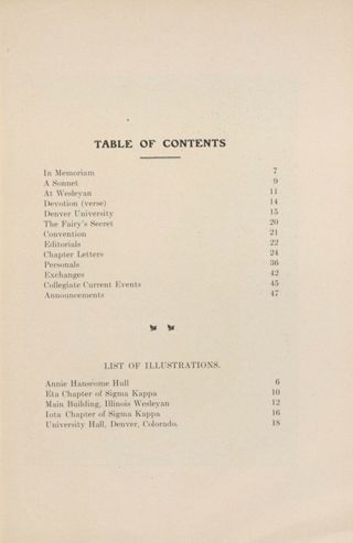 Sigma Kappa Triangle, Vol. II, No. 3, March 1908 Table of Contents