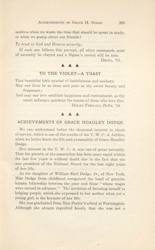 To the Violet - A Toast
