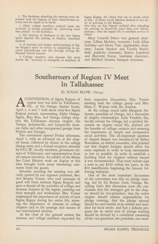 Southerners of Region IV Meet in Tallahassee