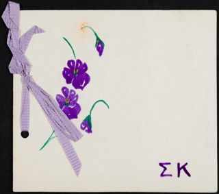 Sigma Kappa Honors Banquet Program, November 7, 1955