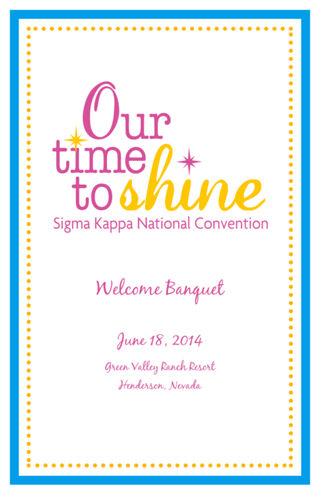 Convention 2014 Welcome Banquet Program, June 18, 2014