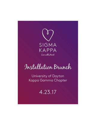 Installation Brunch Program, April 23, 2017