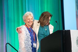 Cheri De Jong and Patricia Mills on Stage at 2016 Convention Photograph 6, July 8, 2016