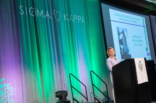 Rhea Seddon Speaking at 2016 National Convention Photograph 1, July 8, 2016