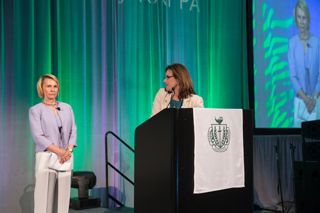 Cheri De Jong and Rhea Seddon on Stage Photograph 2, July 8, 2016