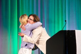 Cheri De Jong and Rhea Seddon on Stage Photograph 3, July 8, 2016