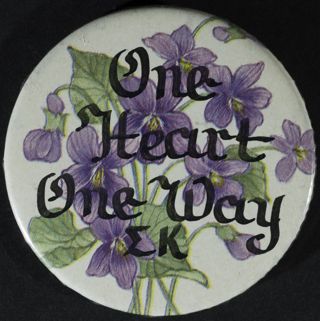 Kathleen Bailey One Heart One Way Pin, c. 1981