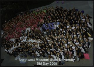 Northwest Missouri State University Bid Day Group Photograph, 2008