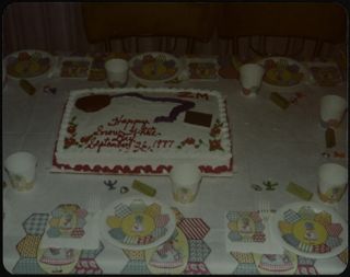 Zeta Mu Chapter Snow White Day Cake Photograph, September 26, 1977