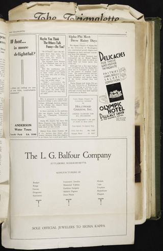 Mu Chapter Scrapbook, 1910-1940, Page 69