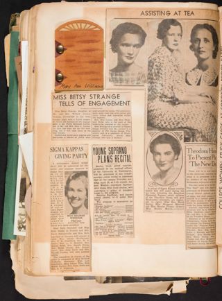 Mu Chapter Scrapbook, 1910-1940, Page 84