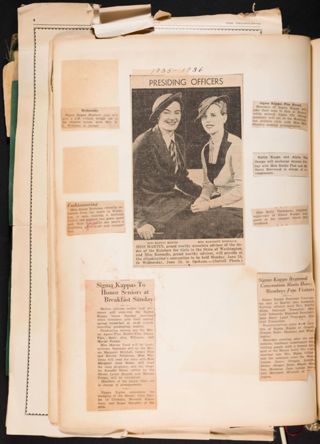 Mu Chapter Scrapbook, 1910-1940, Page 98