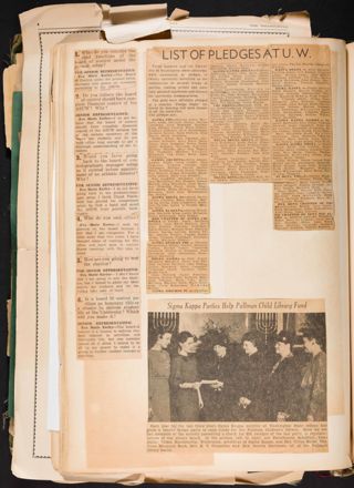 Mu Chapter Scrapbook, 1910-1940, Page 112
