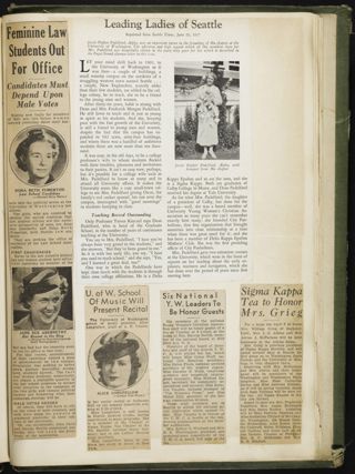 Mu Chapter Scrapbook, 1910-1940, Page 149