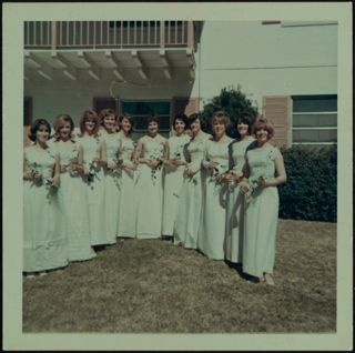 Beta Tau Chapter Initiates Group Photograph, February 1966