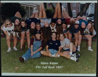 Omega Chapter at FSU Fall Rush Group Photograph 2, 1997