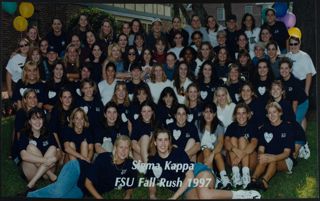 Omega Chapter at FSU Fall Rush Group Photograph 3, 1997