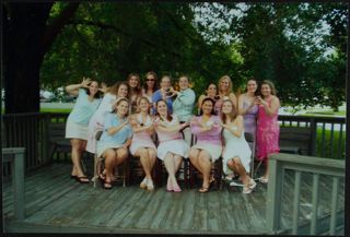 Beta Tau Chapter Hand Signs Group Photograph, c. 2001-2003