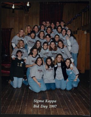 Alpha Iota Chapter Bid Day Group Photograph 1, 1997