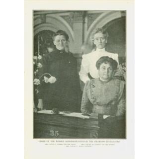 Congresswoman Agnes R. Riddle with Louise Kerwin and Louise Jones