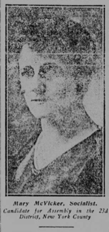 Mary McVicker, Socialist