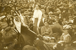 Susan Walker Fitzgerald Giving Suffrage Speech, 1913