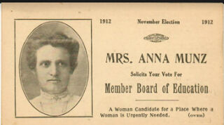 Campaign card fo Anna Munz
