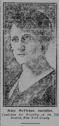Mary McVicker's Campaign for State House of Representatives or Assembly, 1918