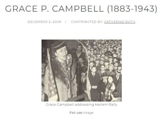Grace P. Campbell's Campaign for State Assembly, 1919