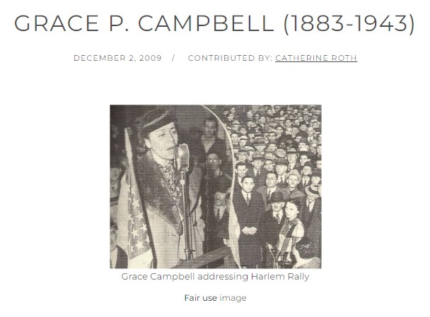 Grace P. Campbell's Campaign for State Assembly, 1920