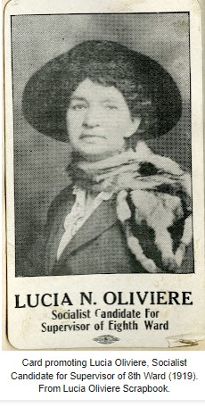Lucia N. Oliviere's Campaign for County Clerk, 1918