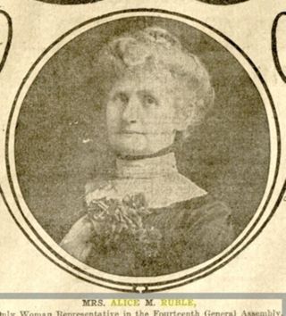Alice M. Ruble's Campaign for State House of Representatives, 1902