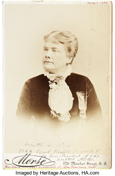 Marietta Stow's Campaign for Governor, 1882