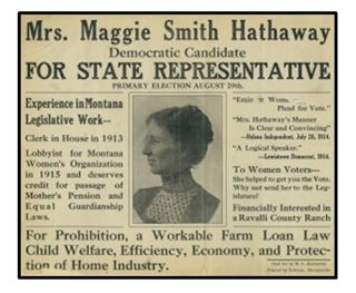 Maggie Smith Hathaway's Campaign for the Montana House of Representatives, 1918